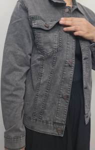 Minola Jaket Wanita Jeans Claudia Denim Melar Cewek Casual Polos Santai