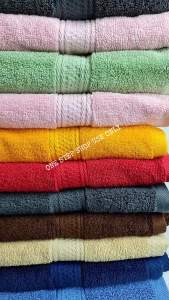 𝐁𝐚𝐭𝐡 𝐓𝐨𝐰𝐞𝐥𝐬 - Hotel Towels 70x140cm Hotel Grade 100% Cotton Ultra Pulfy 550 GSM Homestay Airbnb Resort Budget Hotel Use Spa Towel Lightweight Towels Perfect for Daily Use Tuala Mandi Dewasa 1STEP SHOP