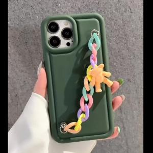 HA Case deluxe rantai boneka GC75 casing hp kompatibel untuk Iphone 6 7 8 PLUS XR 13 14 all type
