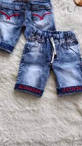 Celana Jeans Pendek Anak Laki-Laki Usia 5-12 Tahun Model Polos