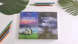 หนังสือ PRIDE AND PREJUDICE / WUTHERING HEIGHTS การอ่านภาษาอังกฤษ นวม 1 ตำแหน่งของหนังสือเป็นหนังสือและหนังสือที่นิยม เพื่อความสนุกและพื้นฐาน