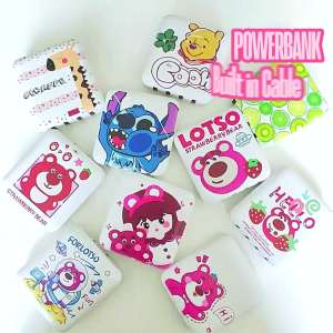 MIPOW Lotso Powerbank Custom 20000mah LED Kustom Power Bank built in cable  Murah Lucu Mini for iphone type-c micro