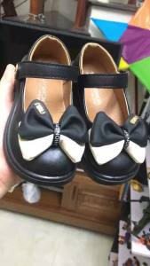 Giày Búp Bê Cho Bé Gái Đính Nơ 2 Màu Thời Trang Nhẹ Mềm Êm Size 26-36 (112)