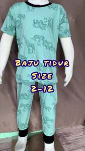BAJU TIDUR BUDAK LELAKI DAN PEREMPUAN SIZE 2-12 BRAND FUSIONTEX PYJAMA BUDAK KIDS SLEEPWEAR 100% COTTON BOYS PYJAMAS GIRLS PAJAMAS