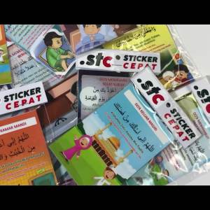 Tempelan / Stiker Kumpulan Doa Sehari-hari Anti Air Sticker Edukasi Anak Stiker Graftac Laminasi Glosy