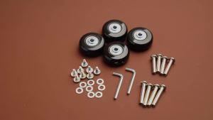 4pcs/Set Roda Koper Pengganti 50mm Luggage Replacement Wheel Wheels Roda Koper Replacement Pengganti