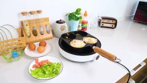 Panci Goreng Omelette Telur Cetakan Kue Panci 1 Sekat /3 Sekat / Panci 4 Sekat Frying Pan-Sc