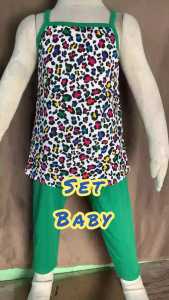 Baju Set Leggings Baby Size 9-24 Bulan Baby/Kids Girls Clothing Sets 6-24 Months Set Leggings Budak Perempuan 100% Cotton