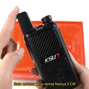 2 UNIT HT KSUN FZB ht uhf 400-470 mhz Handy Talky charger type-c ht Jarak Jauh 10km(Max)Walkie Talkie Free Headset RADIO HT