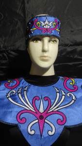 Bordir Aksesori Kostum Tari Motif Dayak