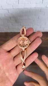 BISA COD! Jam Tangan Cewek Wanita Dewasa Rantai Fashion Import Murah Mewah BONUS BATERAI CADANGAN!