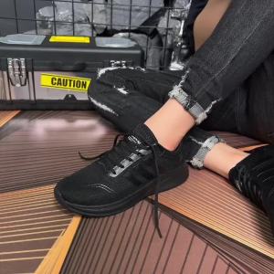 Techdoo Sepatu Formal Casual Pria Sepatu Sneakers Cowok Sepatu Sekolah Hitam Pria Wanita Sepatu Kets Olahraga Trendy KSL302