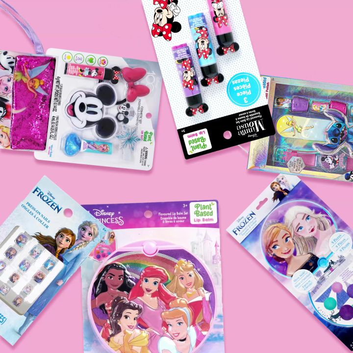 Disney Princess 3pc Flavoured Roll On Lip Gloss with Bag Non Toxic