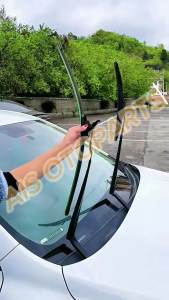 PAKET HEMAT Wiper Frameless Mobil untuk Semua Jenis Mobil - Wiper Kaca Mobil Model Frameless Banana Karet 1 Set Kiri dan Kanan - Wifer Mobil Blade