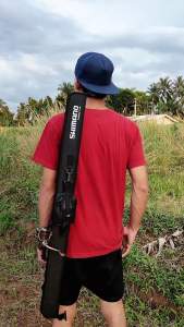 Tas Pancing Hard Case Model Pedang Selempang Warna Hitam Ukuran 60/80/100/120 Cm