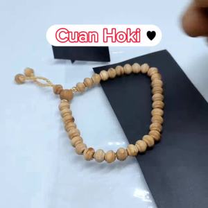 Cuan Hoki GELANG TASBIH 33 BUTIR 6MM KAYU CENDANA WANGI ORIGINAL NATURAL
