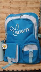 Tas Ransel Terbaru Beauty / Ransel Korea Style Banyak Bonus / Tas Sekolah Anak Perempuan Termurah / Tas Viral 2023 / Korea Style