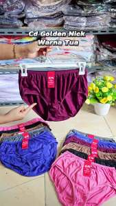 Celana Dalam Wanita Golden Nick Warna Gelap 939 | Cd Cewek GN Polos Bahan Katun Warna Tua