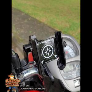 GUB P40 Original Phone Stand Holder HP Sepeda Motor Alumunium Alloy Dudukan Ponsel Tempat Handphone di Motor Penyangga Hp Anti Getar