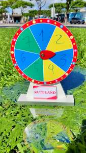 Vòng quay trúng thưởng 7 ô may mắn 25 cm cao 35 cm thích hợp dạy học các sự kiện trò chơi tiệc tùng giải trí