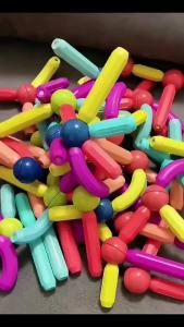 64pcs Building Blocks Stick Set Diy Magnetic Stick Balls And Balls Educational Toys for Kids