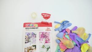128 Pcs Set Garland Balon Pastel Latex / Paket Dekorasi Tema Pastel / Party Balon Set Garland 01 Pastel