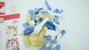 104 Pcs Set Garland Balon Latex / Paket Dekorasi Tema Sky Blue / Party Balon Set Garland 05 Bru Pu