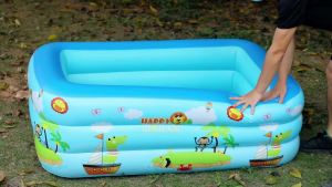 Kolam Renang Anak dan Bayi jumbo Tiup Karet Besar Bahan Menebal Family Inflatable Swimming Pool Luar Ruangan 305cm/260cm/200cm kolam renang anak jumbo petak karet bahan tebal 2.1M kolamrenang anak besar murah Inflatable Swimming pool Kolsm Renang Pompa