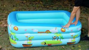 Kolam Renang Anak / kolam renang anak jumbo Kolam Mandi Bola Inflatable Bestway Pool 2meter Kolam Renang Anak Jumbo PVC 3ring / Kolam Mandi Bola Inflatable Swimming Pool Portable
