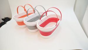 Ember Cuci Piring Lipat Portable Dengan Pegangan / Baskom Portable / Foldable Bucket 49x26x22