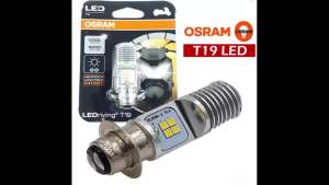 ORIGINAL OSRAM T19 HEADLIGHT LED BULB MOTORCYCLE 12V 5/6W ALL SEASON WHITE/YELLOW For Wave XRM Shogun Raider Mio