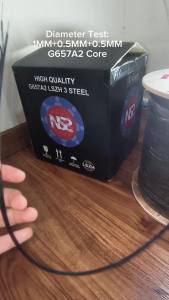 dropcore 1 core 3 seling NS2 high quality fiber optic / kabel fo drop core 1 core 1km