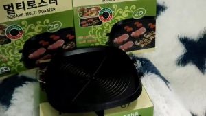 Samgy SET Portable Butane Stove&Hanaro Non Stick Griller Plate Samgyeopsal / Samgyupsal /