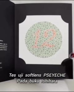 Softlens Buta Warna Parsial Merah Hijau PSEYECHE RED GREEN BLIND COLOR CONTACT LENS 1 Tahun