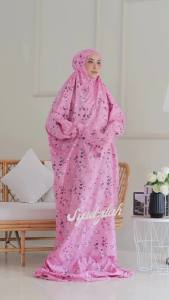 SYADZILAH - Mukena Terusan Dewasa Travelling Aisyah 2in1 Katun Premium