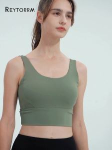 Reytorrm Sport Bra Push Up BH Pakaian Olahraga Kekuatan Tinggi Shockproof Fitness Vest Running Yoga Bra (WX015)