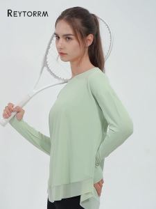 Reytorrm Baju Olahraga Wanita Lengan Panjang Kaos Long Sleeve T-Shirt Yoga Oversize (CX011)