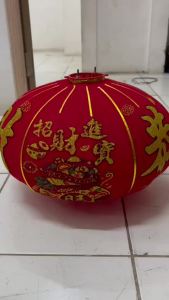 [2 Pcs] Lampion Imlek Bludru Merah Ukuran 60 80 100 / Lampion Bludru / Lampion Cygg/Jhwsx Mrh