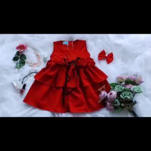 Yoora Dress | Baju Anak Perempuan dan Dewasa | Kostum Natal Pesta Ulang Tahun Couple Murah Azzafran
