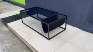 Axis Magazine Table / Metro Rectangular Glass Coffee - FRM2152
