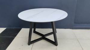 Lou Round Dining Table / Round Sintered Stone Discussion Table - FRM5215
