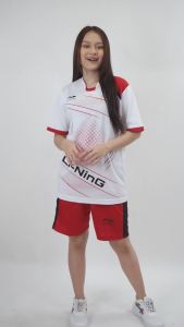 RIQUEST NAMA Baju stelan badminton lining  Baju bulutangkis pria wanita terbaru