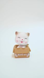 Pajangan Mobil Kucing Lucu Unik / Hiasan Dashboard Mobil Motif Kucing Kepala Goyang / Decorazione Cat Table
