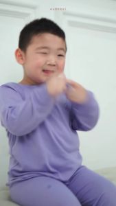 BABY HAI Iris Set - Setelan Kancing Pundak Polos Baju Panjang Celana Panjang - Seri Purple