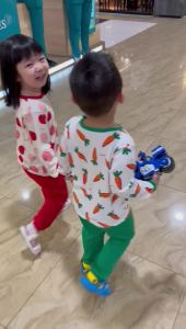 BABY HAI Fruit Basket - Setelan Kancing Pundak Baju Panjang Celana Panjang Bayi