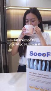 SoooFul Pengganti Makanan Keselesaan Perut: Campuran Protein Soya & Kacang Pis Dengan Benegut® (Ekstrak Daun Shiso) 15s