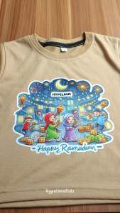 Code8.id DTF Kaos Laki Laki Edisi Malam Ramadan Anak Anak Best Seller Awan MURAH DAN TRENDY