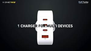 X.One 140W 4-Port GaN 6 Turbo for Macbook Laptop iPhone 15/14/13 Super Fast Charging 2.0 Ultra Fast Charger