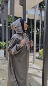 Armous Jas Hujan Wanita Model Gamis Syari Muslimah Premium Quality