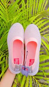 Sepatu Wanita FlyKnit Slip On AntiSlip Soft Canvas Sepatu Fitflop Wanita Rajut